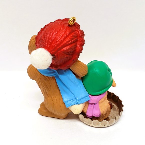 1985 Hallmark Bunny Rabbit Bottle Cap Christmas Ornament North Pole Santa Soda - Picture 3 of 5